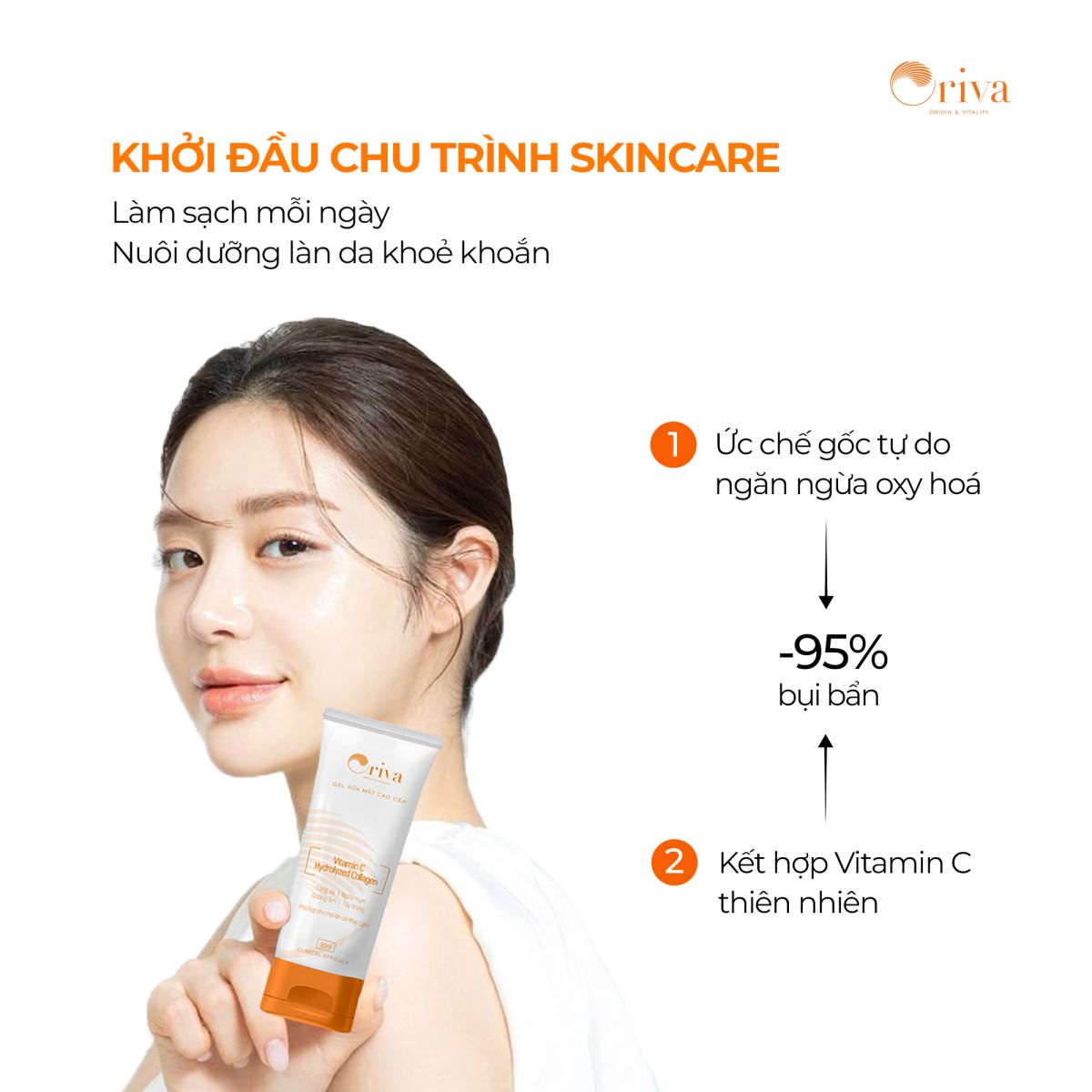 gel rửa mặt Oriva