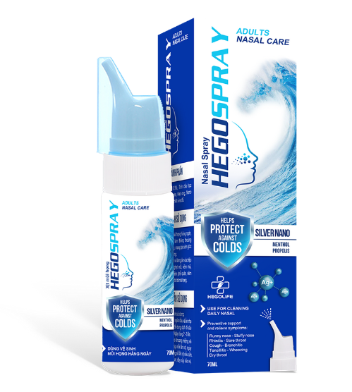 Xịt Mũi Họng HegoSpray Adults