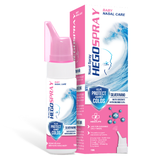 Xịt Mũi Họng HegoSpray Baby